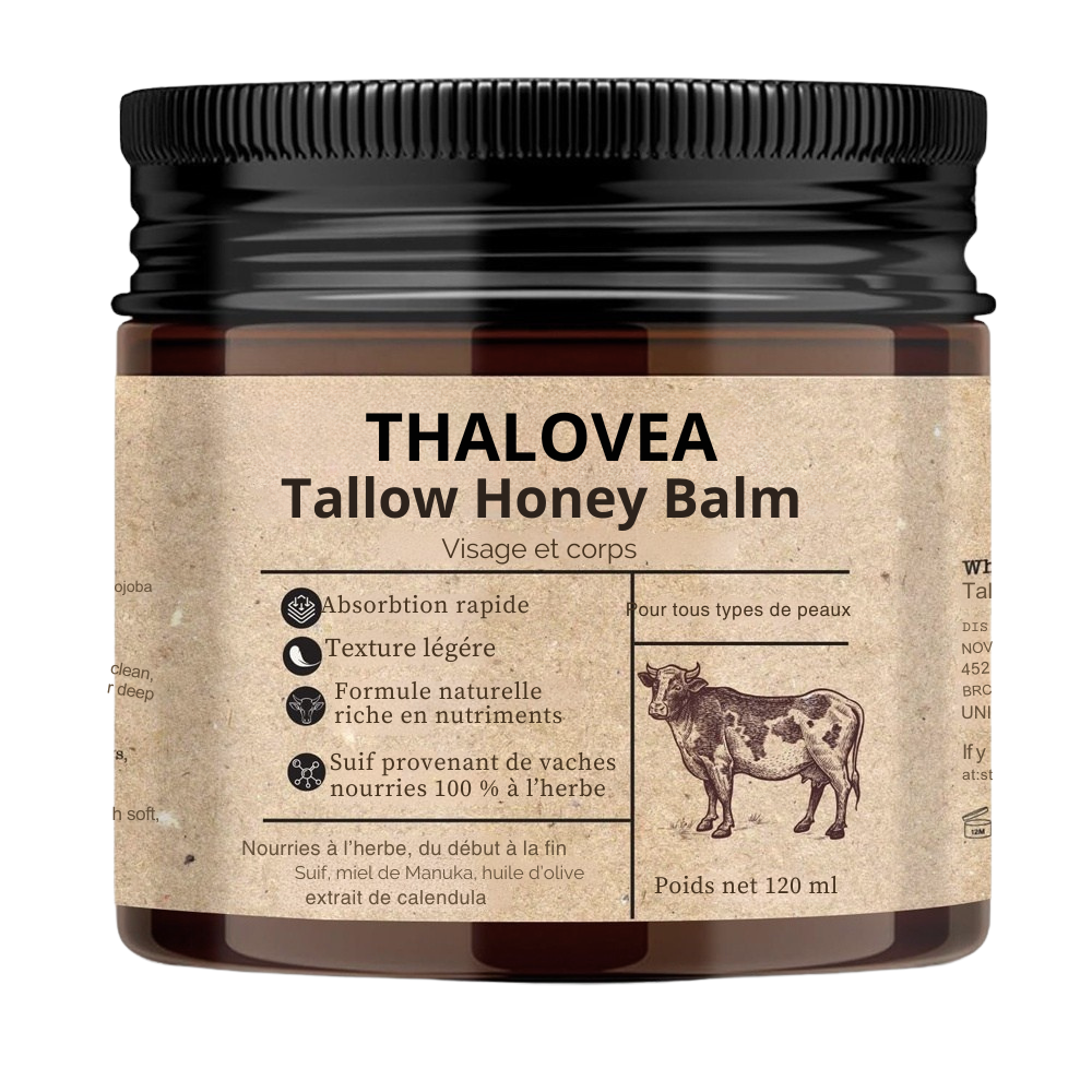 TALLOW suif de bœuf Baume Nourrissant Visage & Corps – Tallow & Miel – Thalovéa